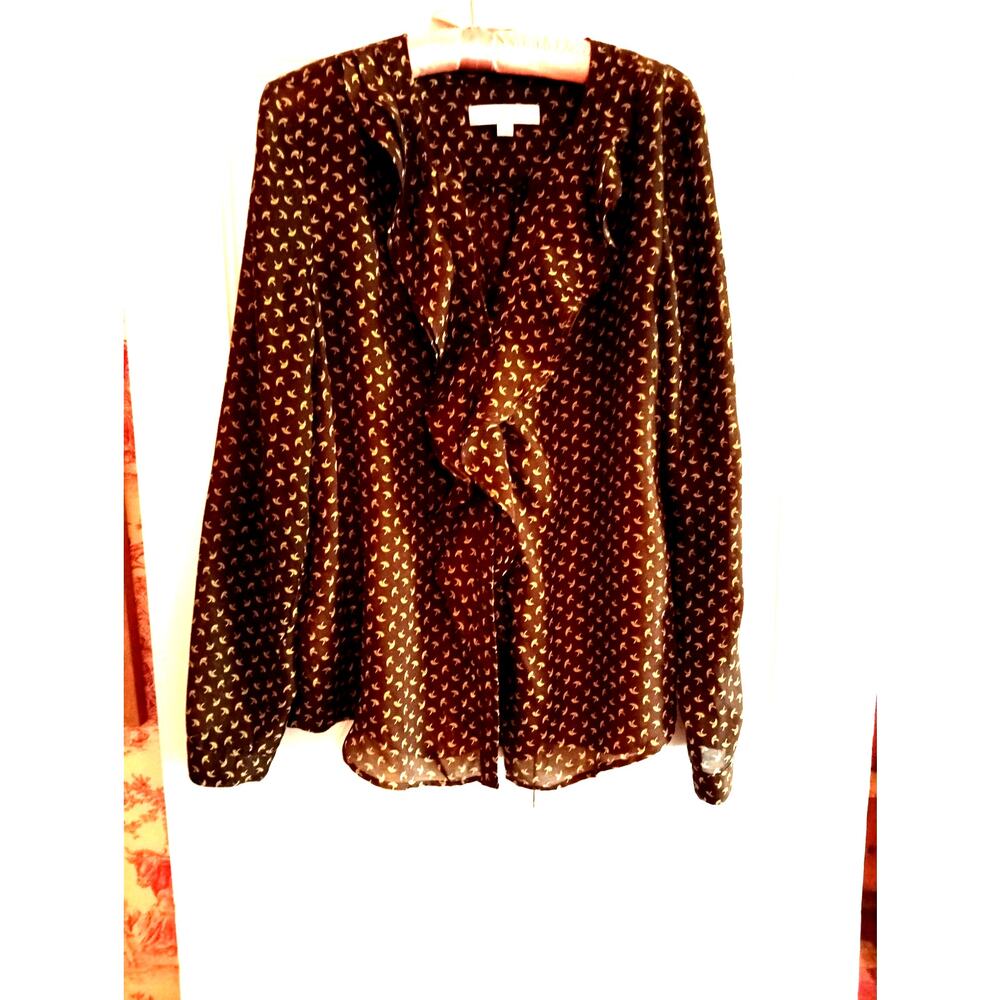 LOFT (by Ann Taylor) shirt size L Large button-down blouse